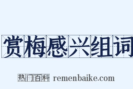 赏梅感兴组词是什么意思的图片